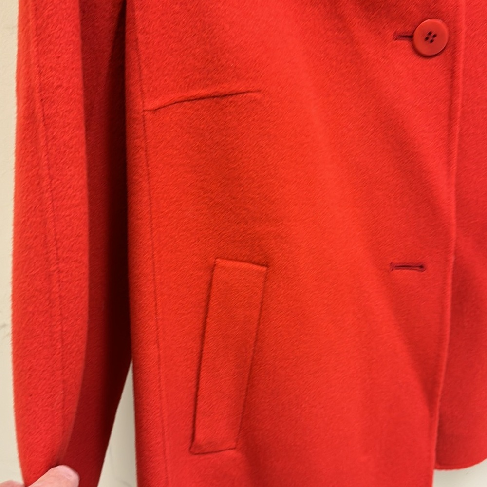 Plus size Talbots red short coat - Picture 3 of 6